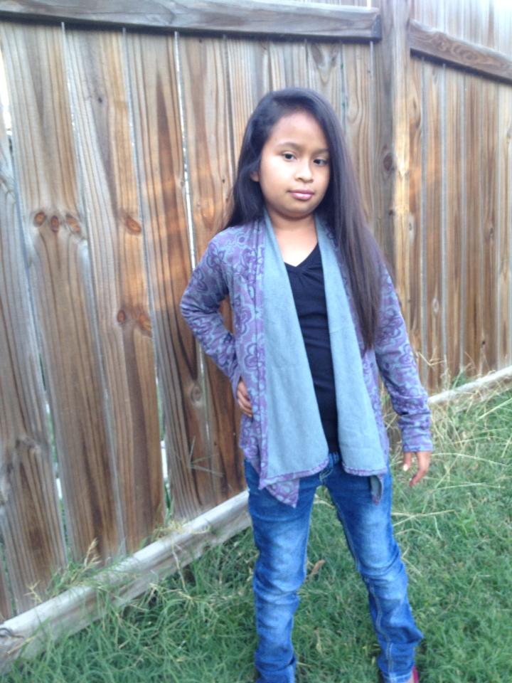 Scarf Neck Cardigan (Girls & Women Combo)