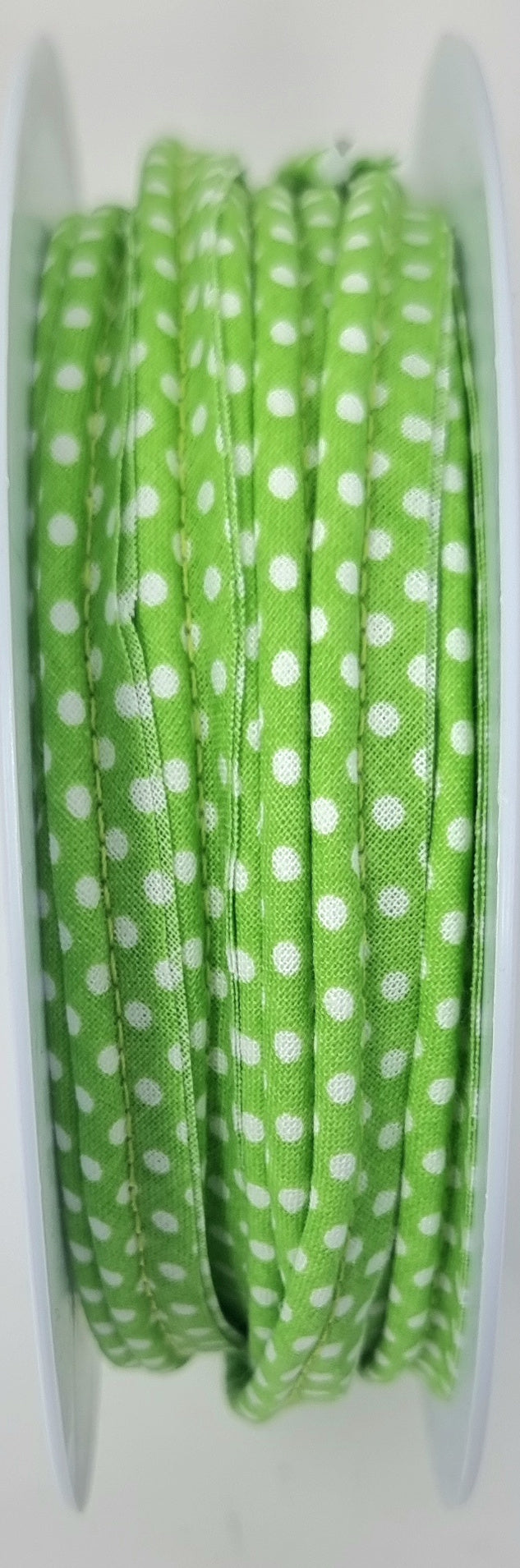 Polka dot piping - 10mm flange by the meter
