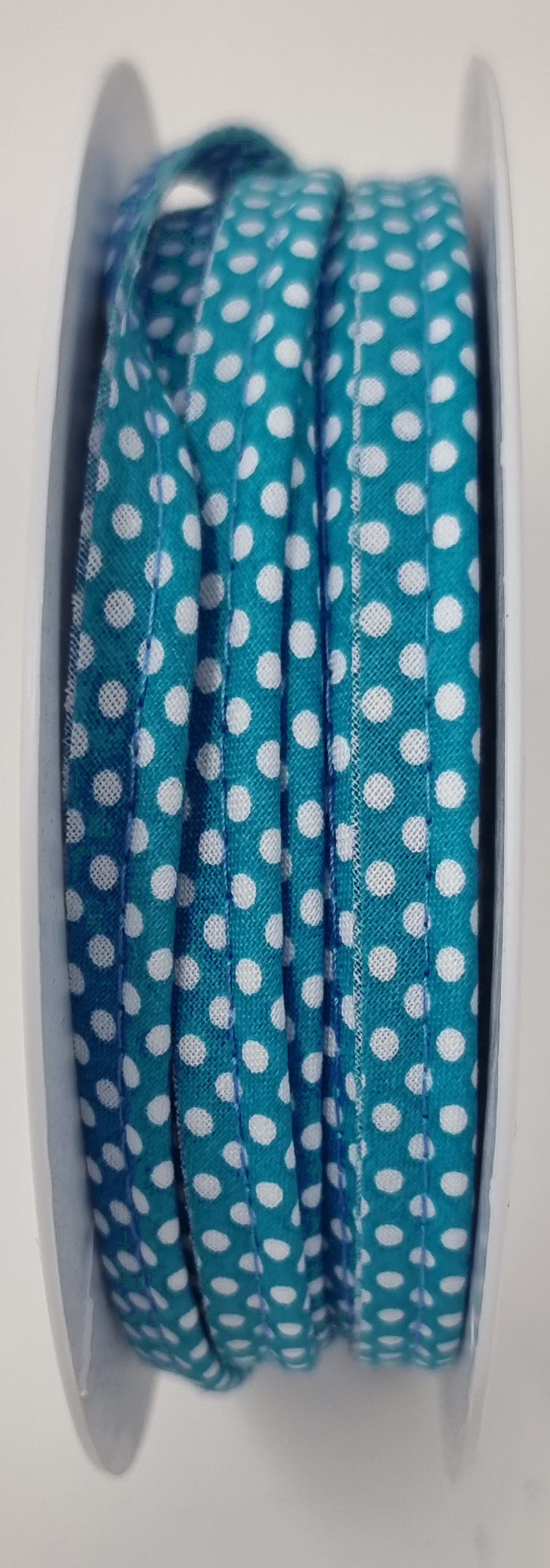 Polka dot piping - 10mm flange by the meter