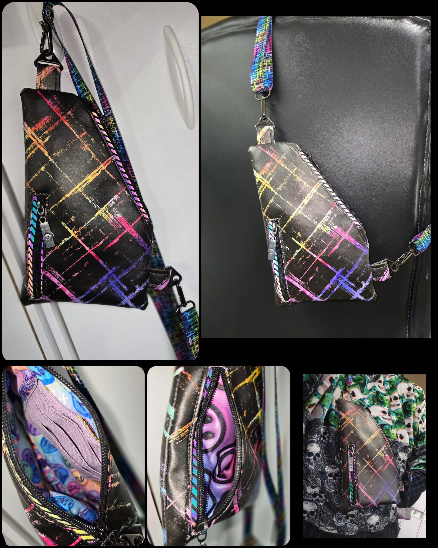 Adventurer Sling Bag Paper Sewing Pattern made by Melissa Spake several views