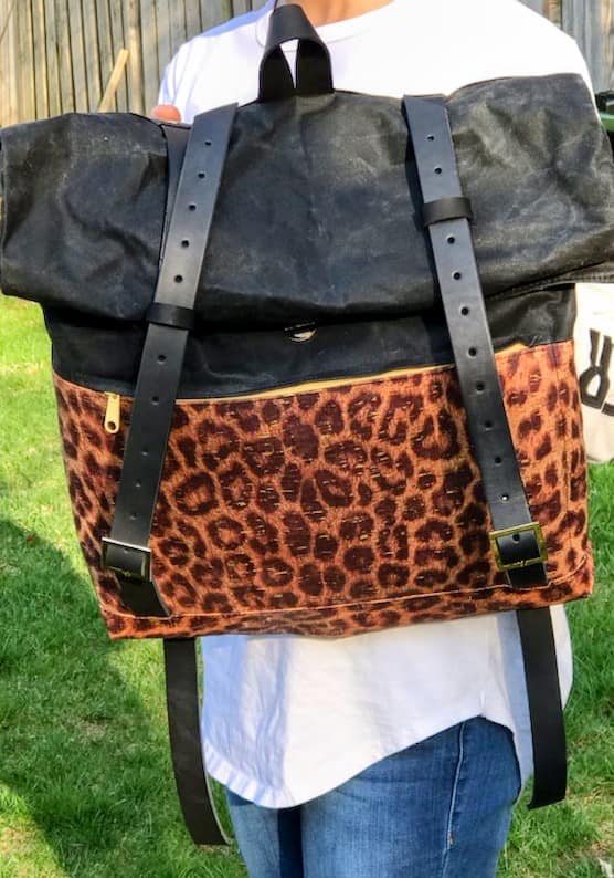 Atlas Rucksack sewing pattern made By Chanova Alcala Mabry