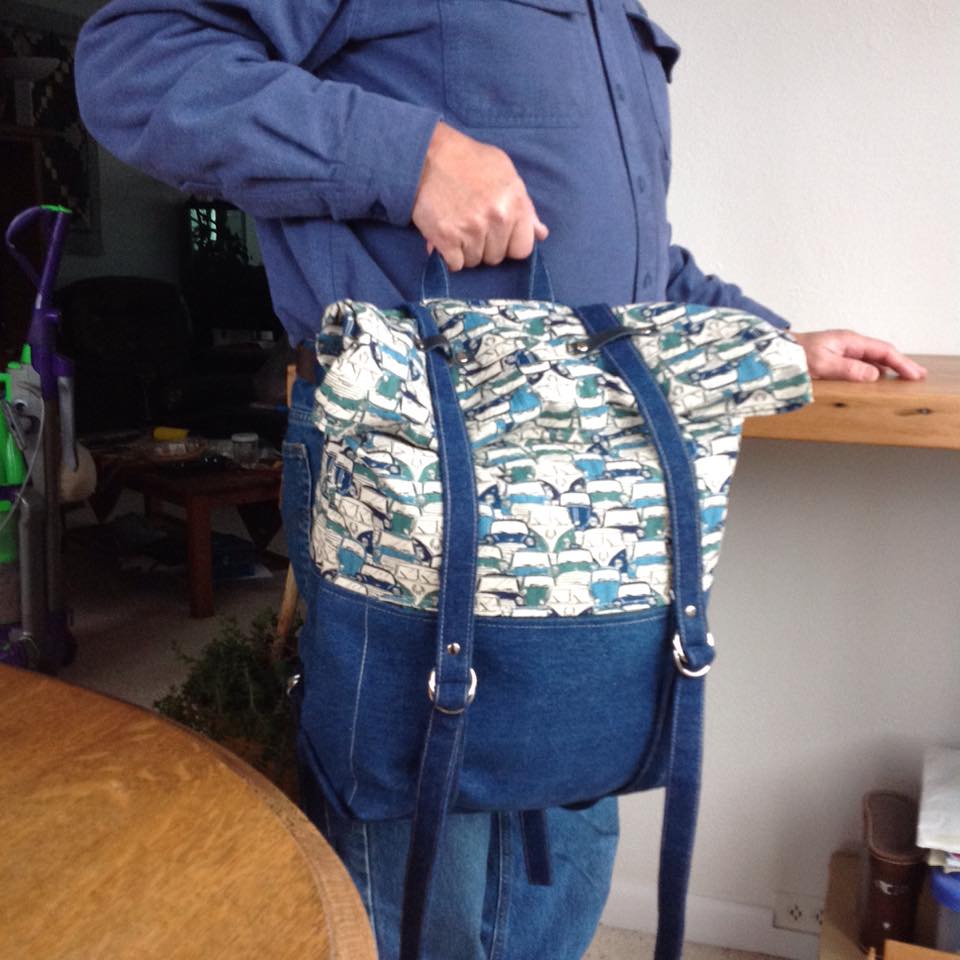 Atlas Rucksack sewing pattern made By Elizabeth Bolton