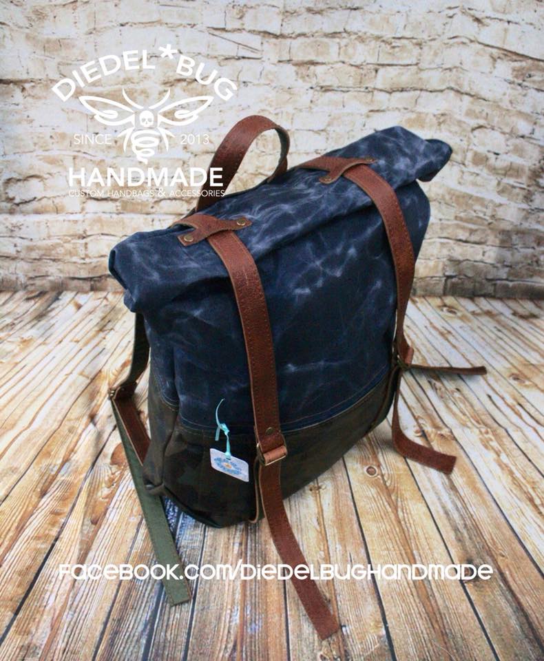 Atlas Rucksack sewing pattern made By Erin Morris