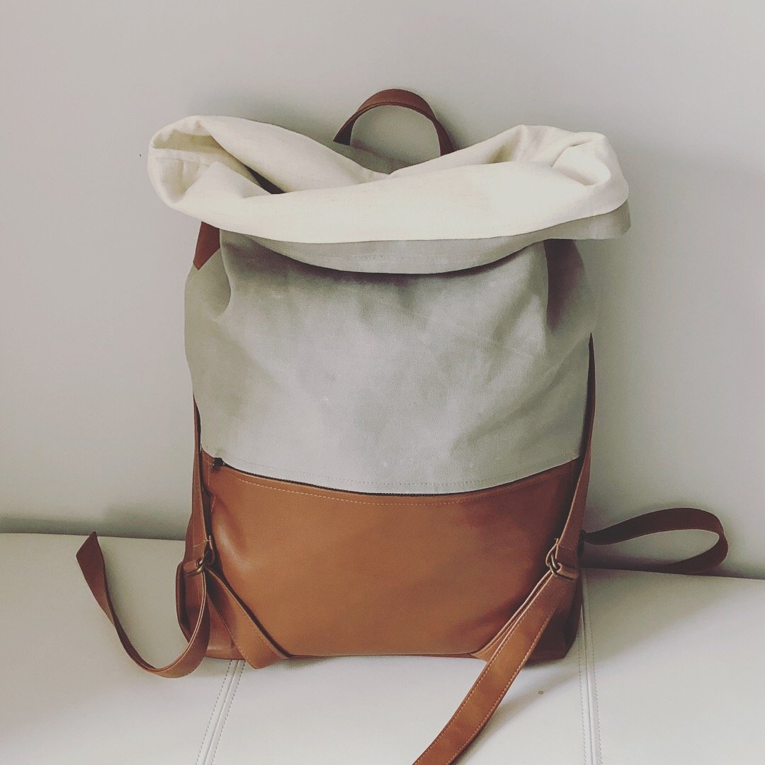 Atlas Rucksack sewing pattern open flap