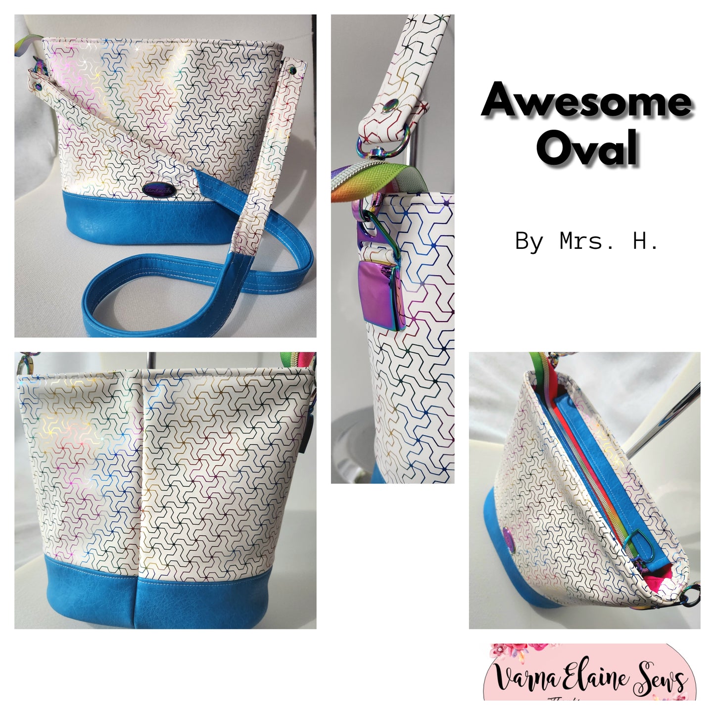 Awesome Oval Bag PDF Sewing Pattern made by Varna Elaine Nolen