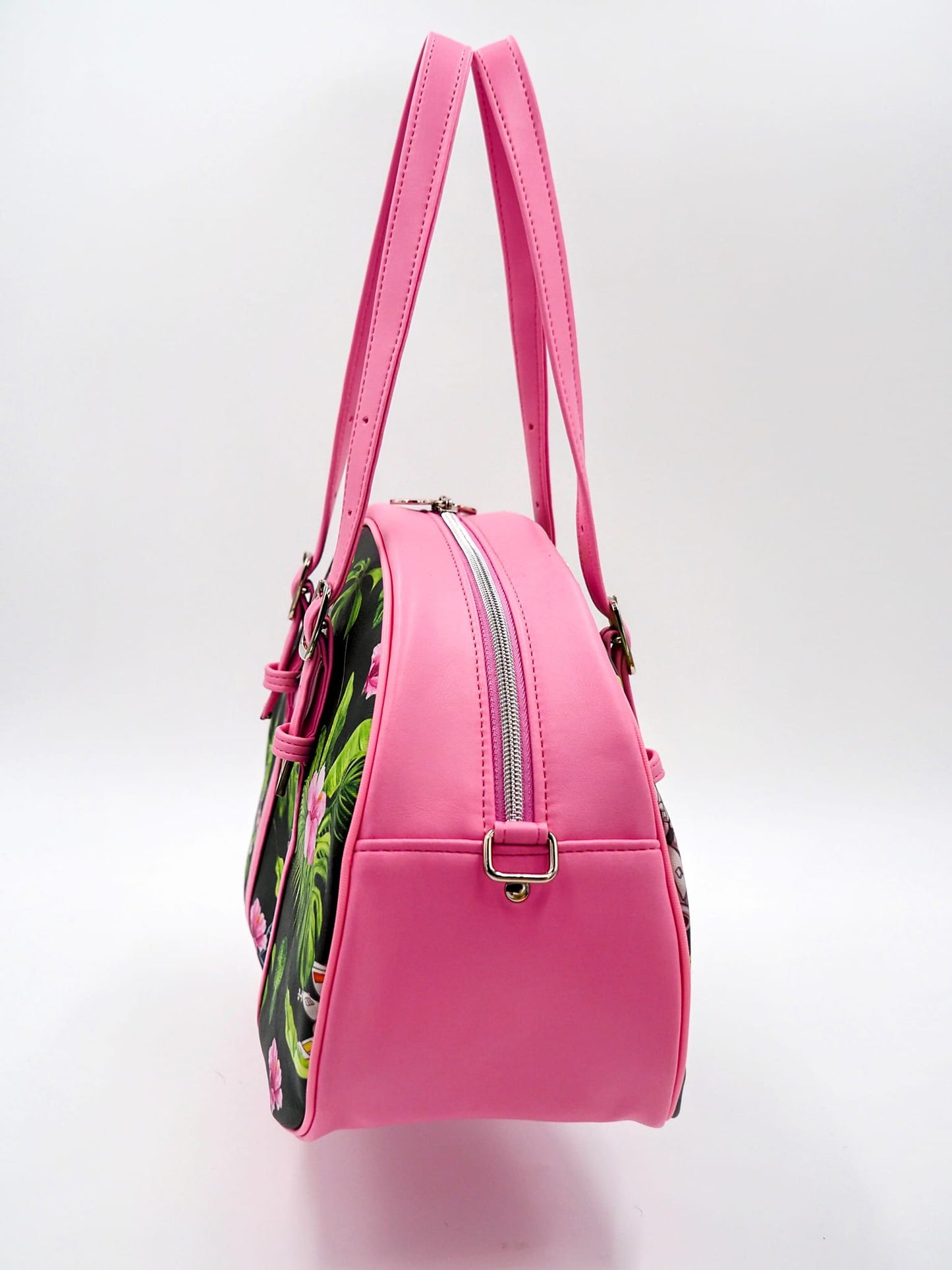 Betty Bowler Bag Sewing Pattern side view made by Chanova Alala Mabry of Nova Knits