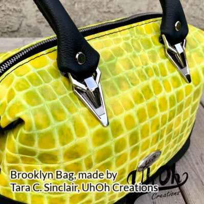 Brooklyn Bag from Swoon Sewing Patterns, bottom view made by UhOh Creations