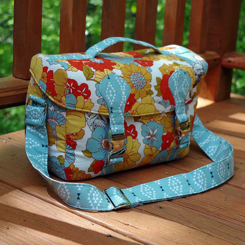 Camille Camera Bag Sewing Pattern  cover photo