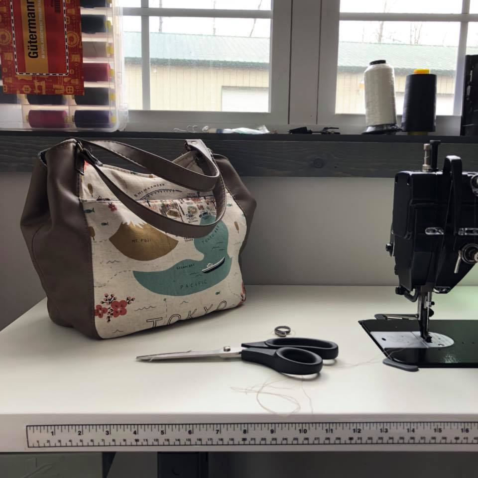 Celine Zip Top Tote Sewing Pattern PDF