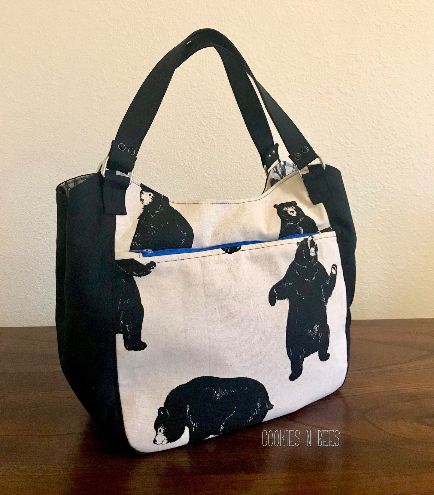 Celine Zip Top Tote Sewing Pattern made by Brianne Matlage