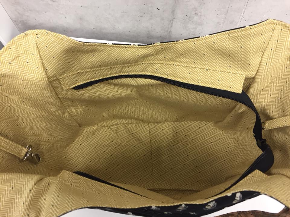 Celine Zip Top Tote Sewing Pattern made by Heidi Versmissen