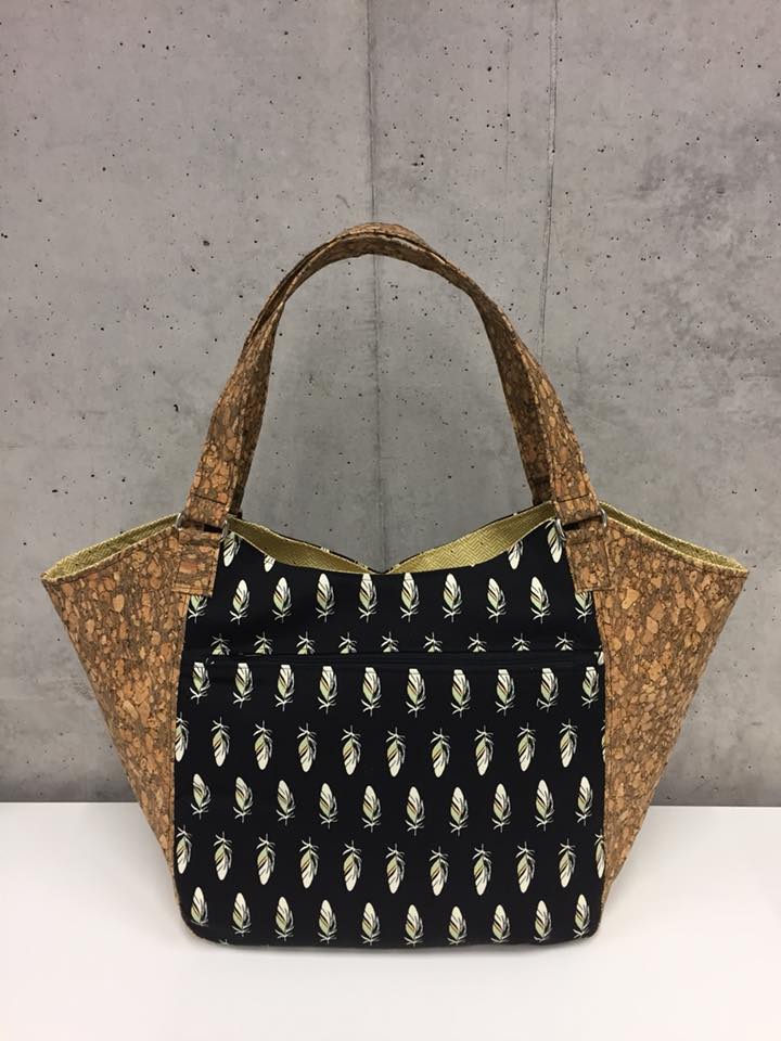 Celine Zip Top Tote Sewing Pattern made by Heidi Versmissen full view
