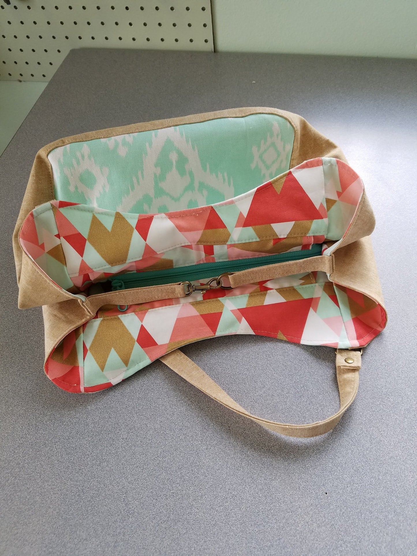 Celine Zip Top Tote Sewing Pattern made by Melissa Magruder
