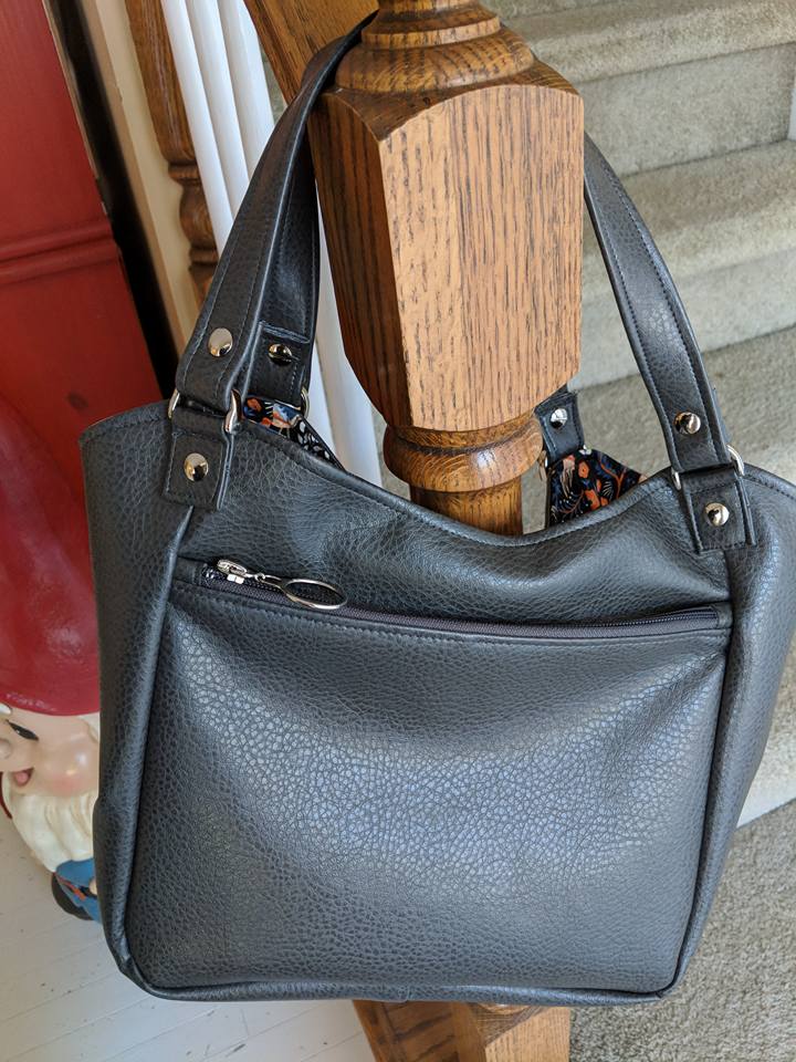 Celine Zip Top Tote Sewing Pattern made by Sandra Butler Sawyer