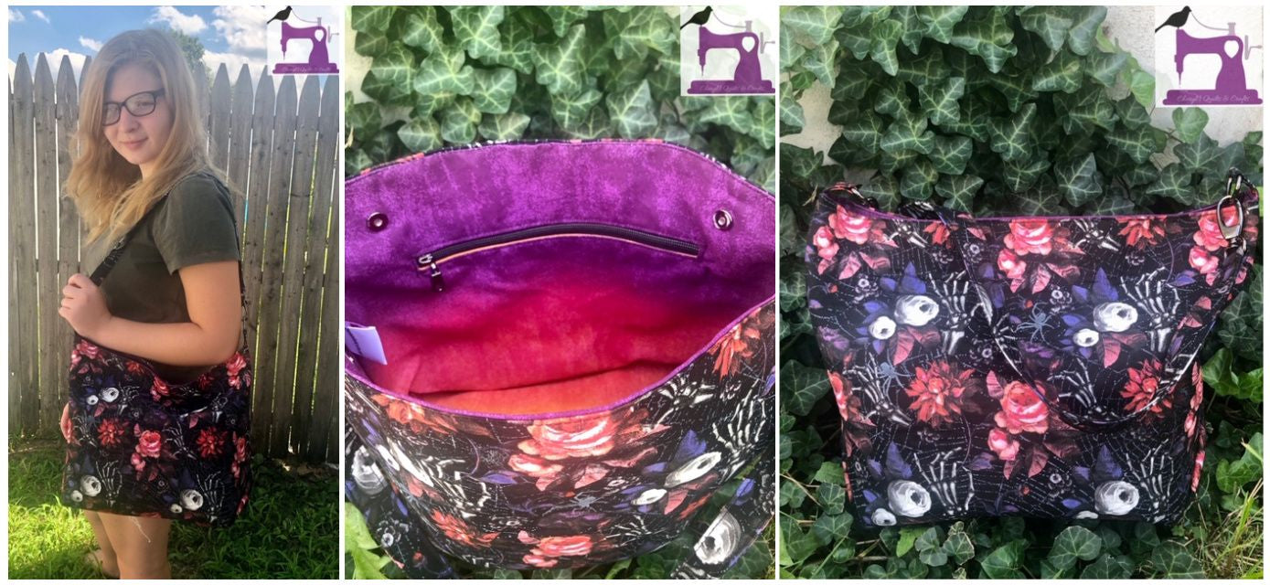 Cwtsh Bag PDF Sewing Pattern by Mrs H modelled