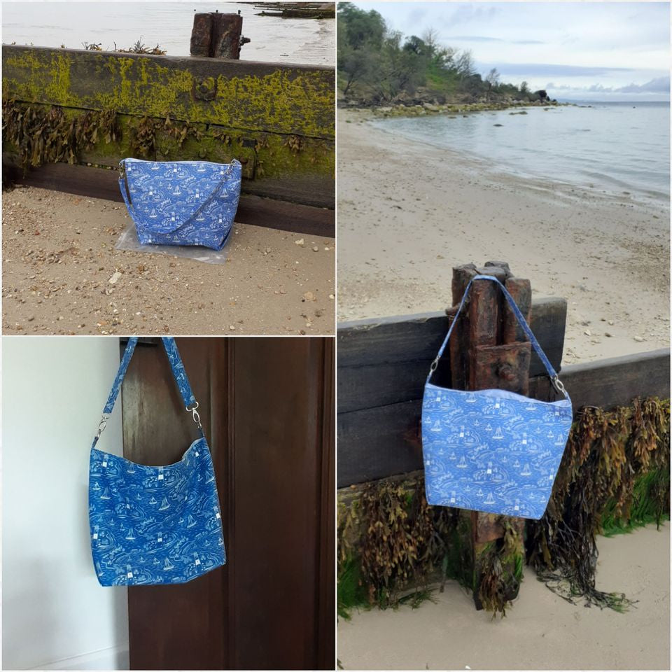 Cwtsh Bag sewing pattern for Black Lives Matter beach scene