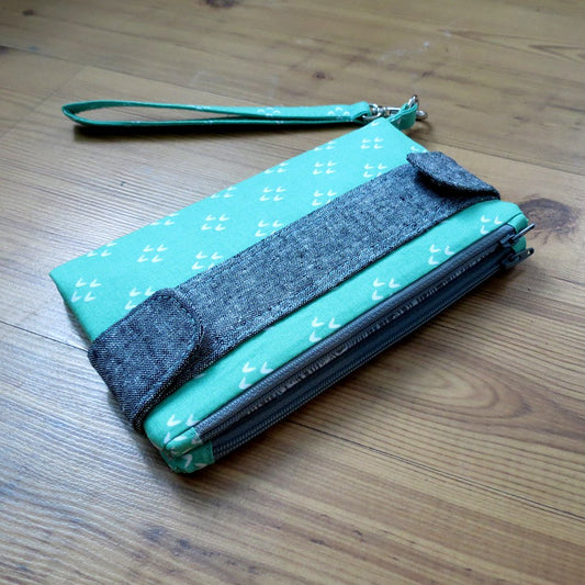 Della Wallet Clutch sewing pattern made by Alicia