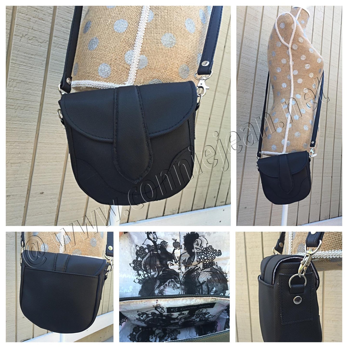 Dollie Mini Crossbody Sewing Pattern made by Connie Tkach