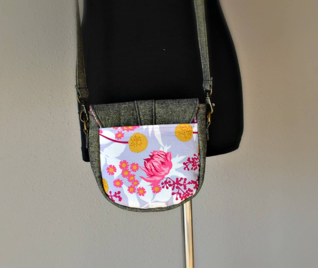 Dollie Mini Crossbody Sewing Pattern made by Justina McBride