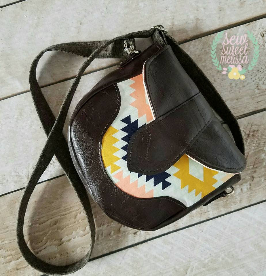 Dollie Mini Crossbody Sewing Pattern made by Melissa Magruder