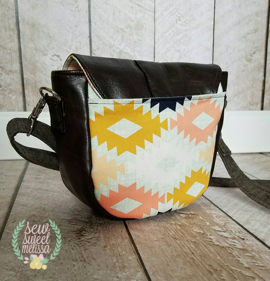 Dollie Mini Crossbody Sewing Pattern made by Melissa Magruder back view