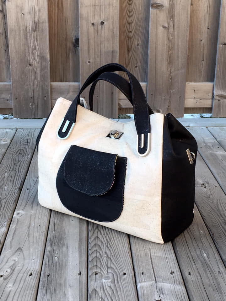 Frankie Handbag Tote sewing pattern made by Fiona Kelly
