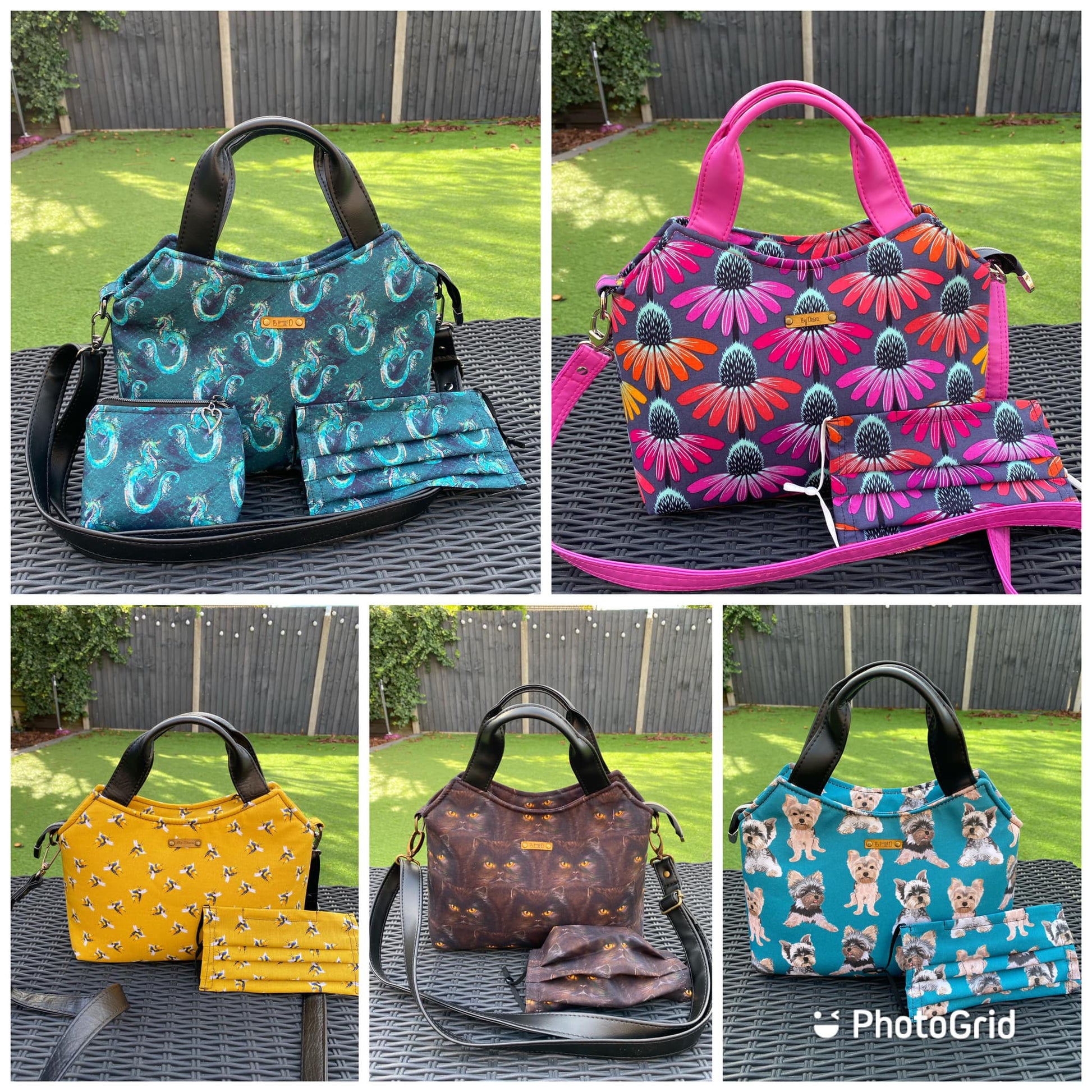 Hope Handbag PDF Sewing Pattern - made by Desra Brown various fabrics