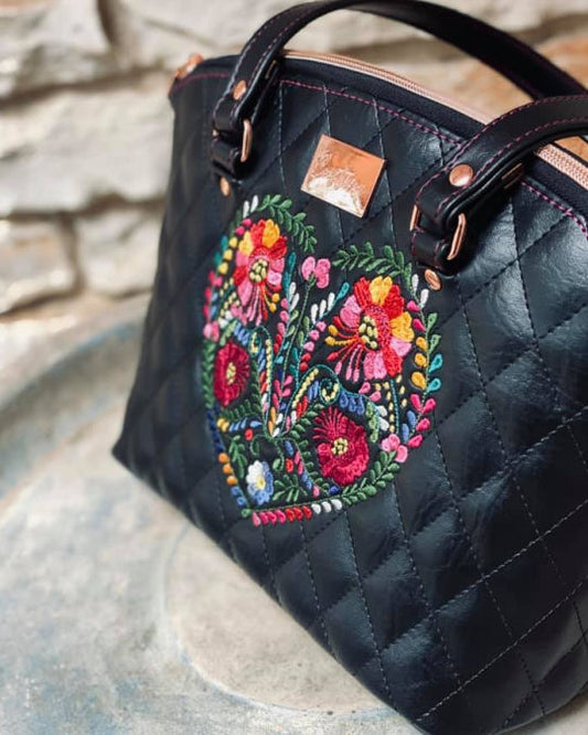 Lola Domed Handbag PDF Sewing Pattern  made by Monica Bernstine Castine