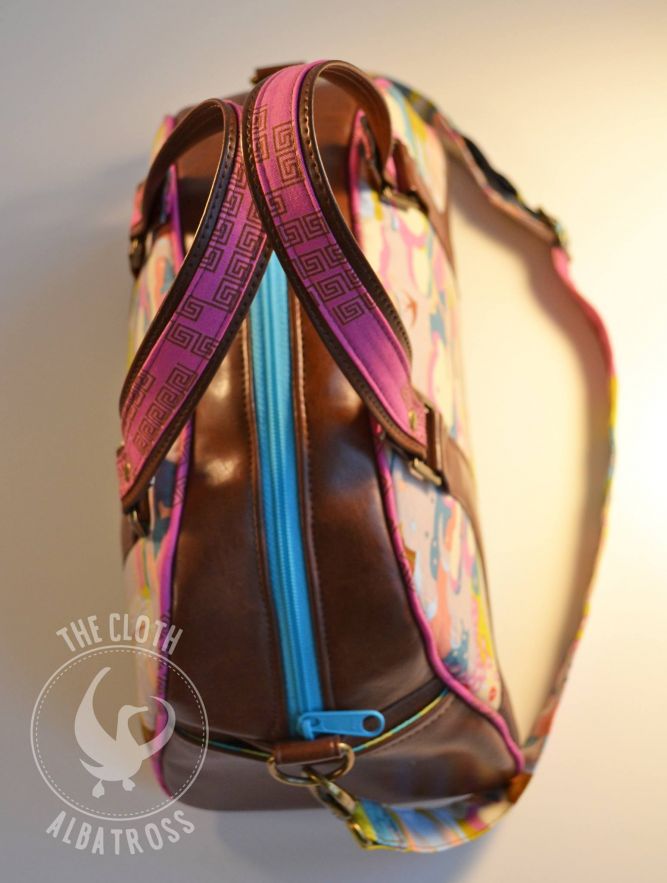 Maisie Bowler Handbag Sewing Pattern made by Crystal top view