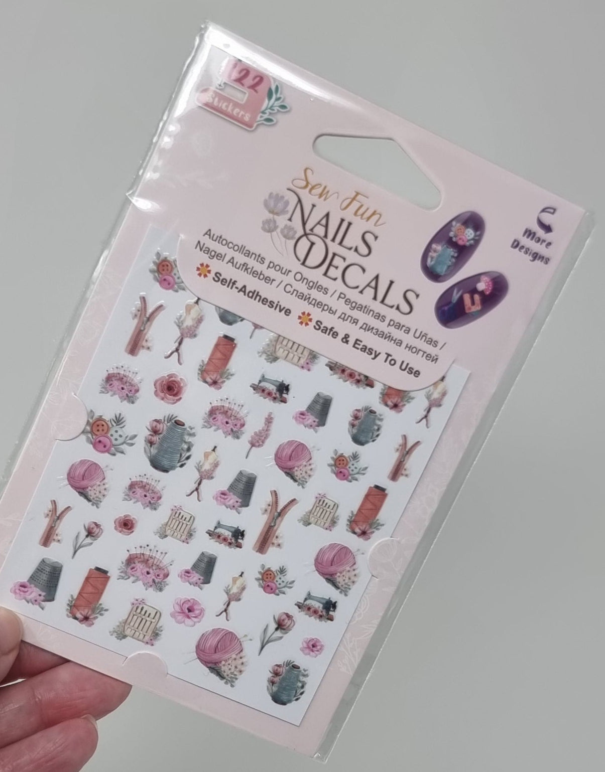 Sew Fun Nail Stickers Front