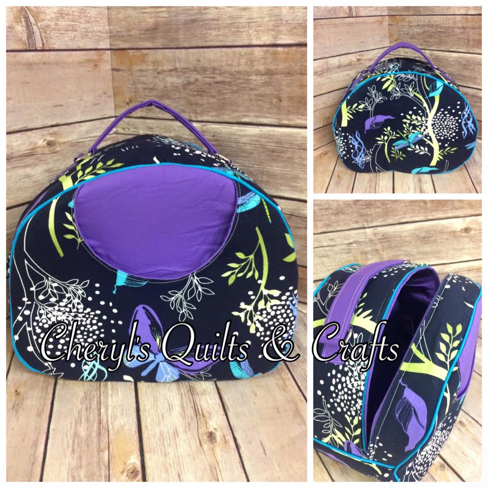 Olive Vanity Bag Sewing Pattern made by Cheryl Strain