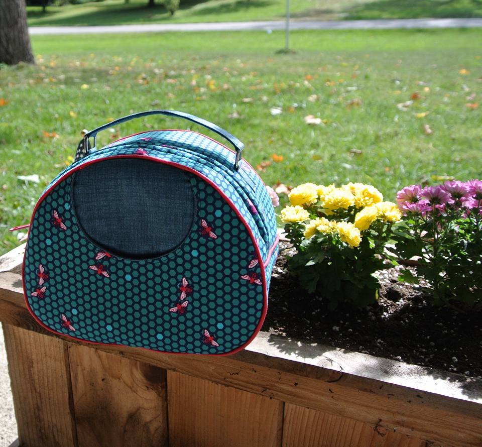 Olive Vanity Bag Sewing Pattern made by Heather Axline