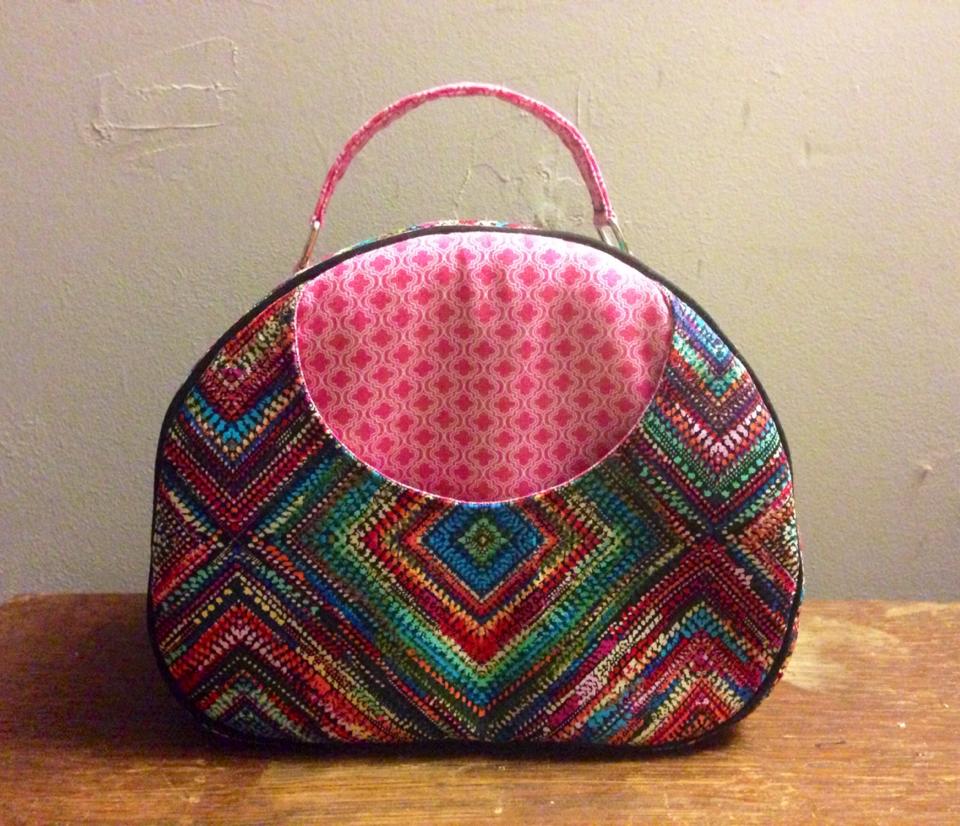 Olive Vanity Bag Sewing Pattern made by Heidi Boatman Meeks