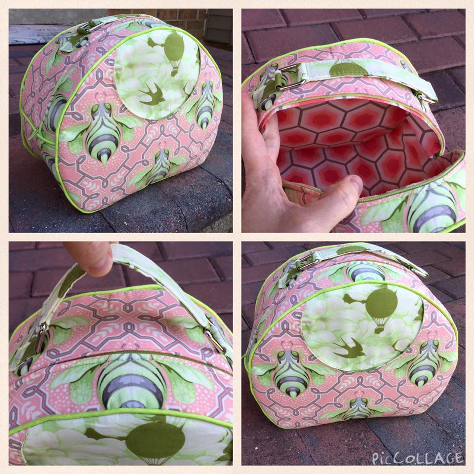 Olive Vanity Bag Sewing Pattern made by Lauri Armstrong
