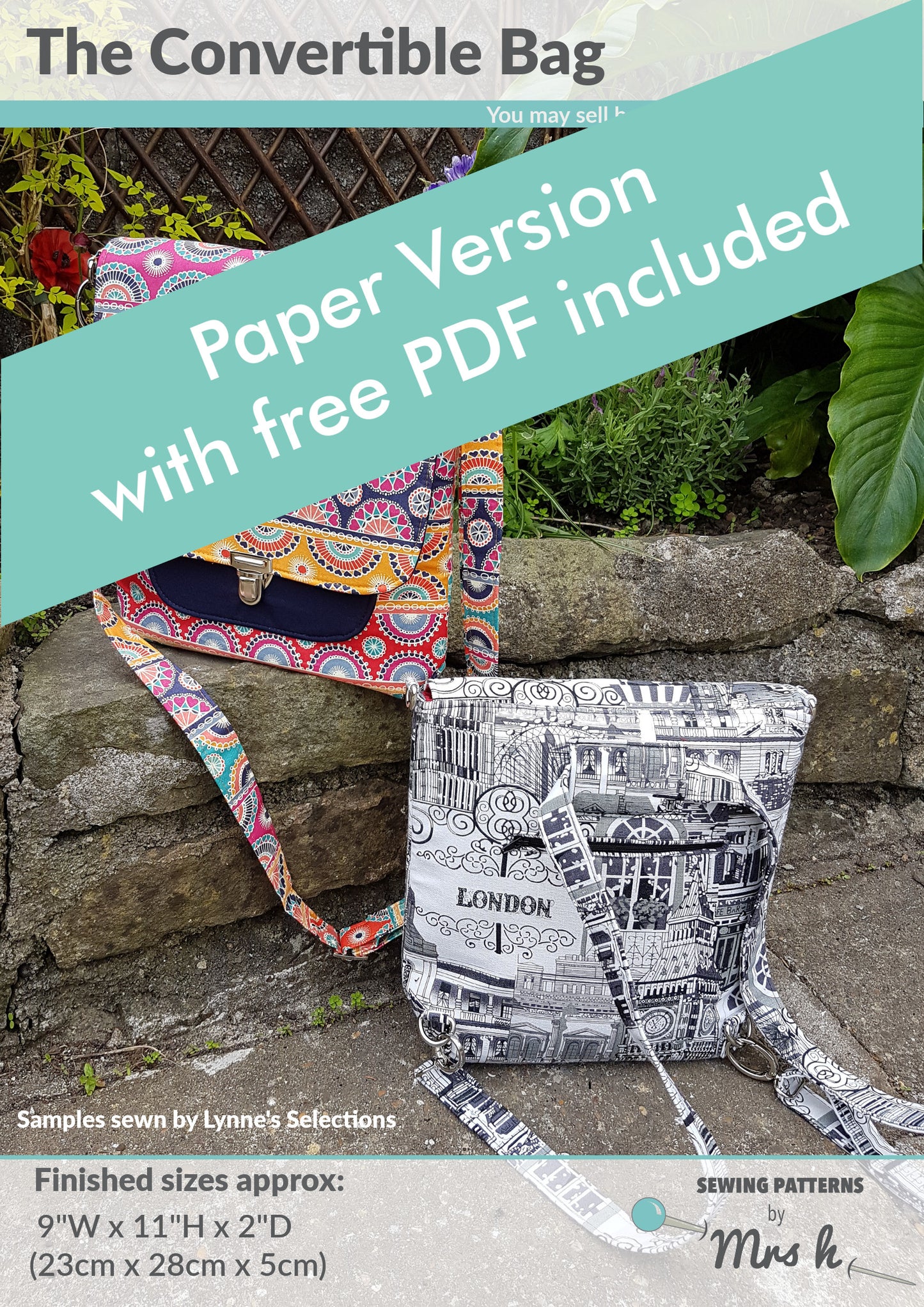 Convertible Bag Paper Pattern