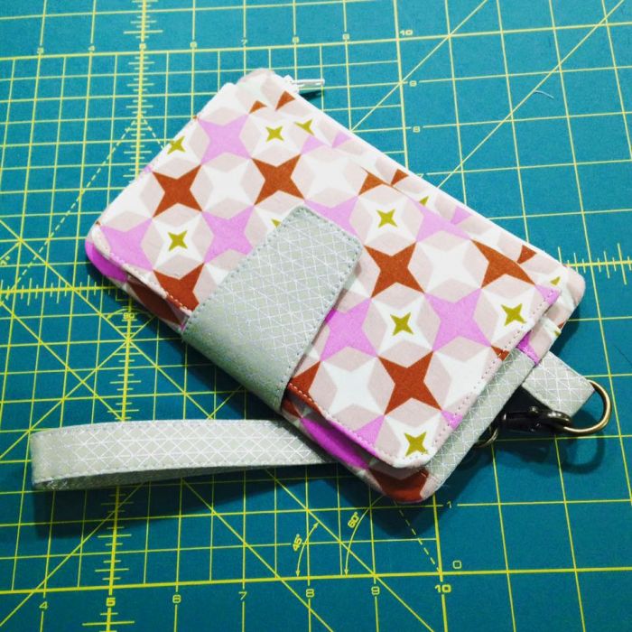Pearl Wallet Clutch Sewing Pattern made by Alicia Miller