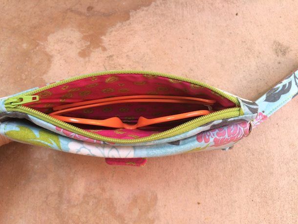 Pearl Wallet Clutch Sewing Pattern made by Brianne interior view