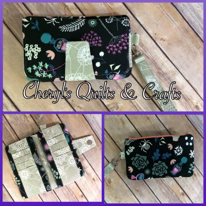 Pearl Wallet Clutch Sewing Pattern made by Cheryl Strain