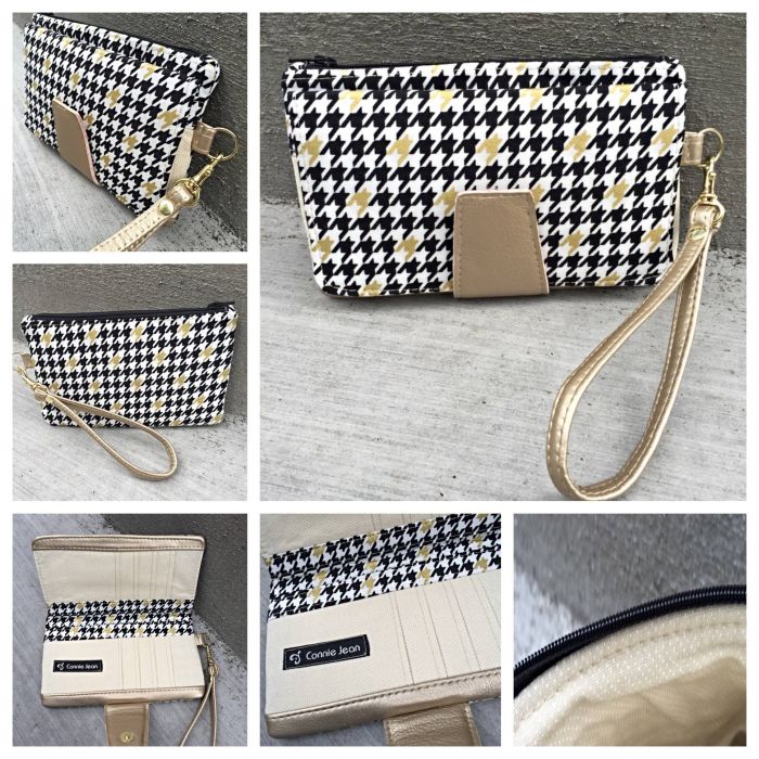 Pearl Wallet Clutch Sewing Pattern made by Connie Kach