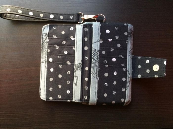 Pearl Wallet Clutch Sewing Pattern made by Courtney