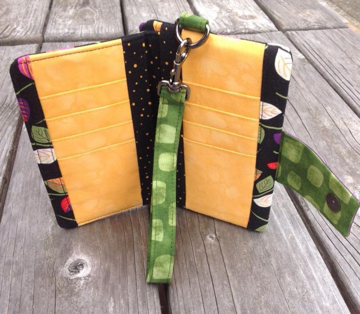 Pearl Wallet Clutch Sewing Pattern made by Elizabeth