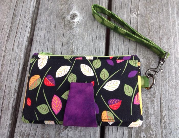 Pearl Wallet Clutch Sewing Pattern made by Elizabeth exterior view
