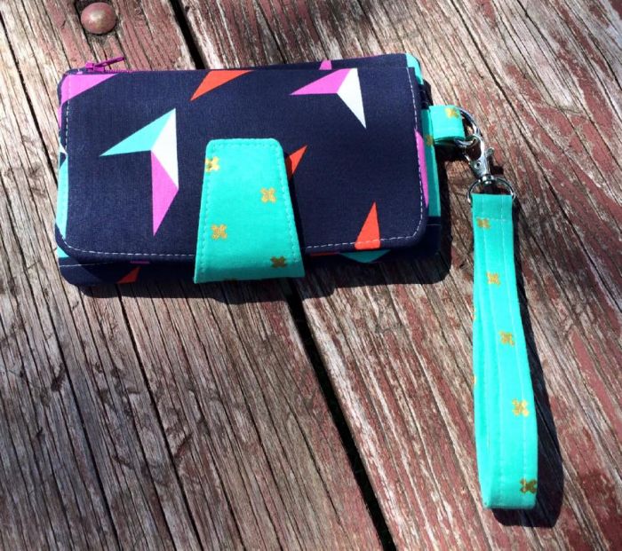 Pearl Wallet Clutch Sewing Pattern made by Jessica Daley