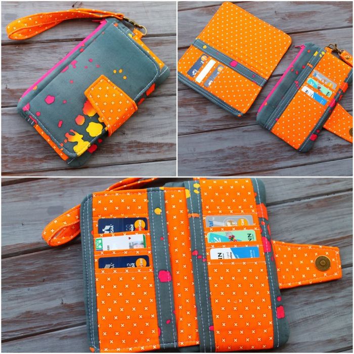 Pearl Wallet Clutch Sewing Pattern made by Kristy Sachs