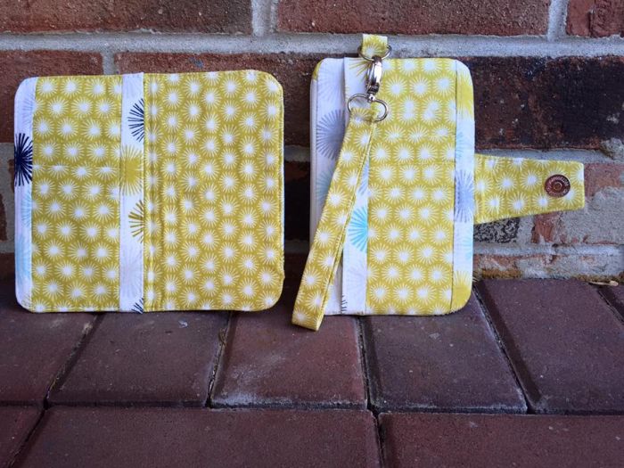 Pearl Wallet Clutch Sewing Pattern made by Lauri