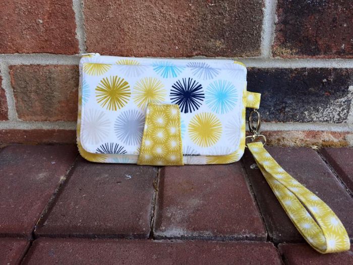 Pearl Wallet Clutch Sewing Pattern made by Lauri Armstrong