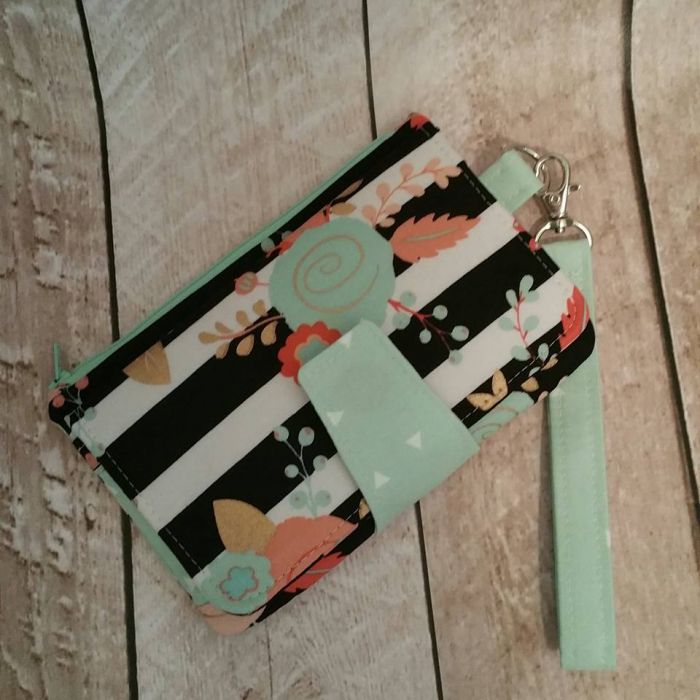 Pearl Wallet Clutch Sewing Pattern made by Melissa Magruder