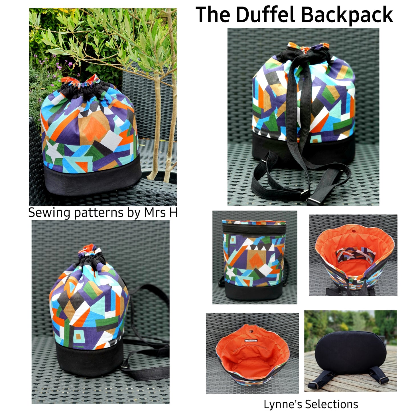 Duffel Backpack PDF Sewing Pattern