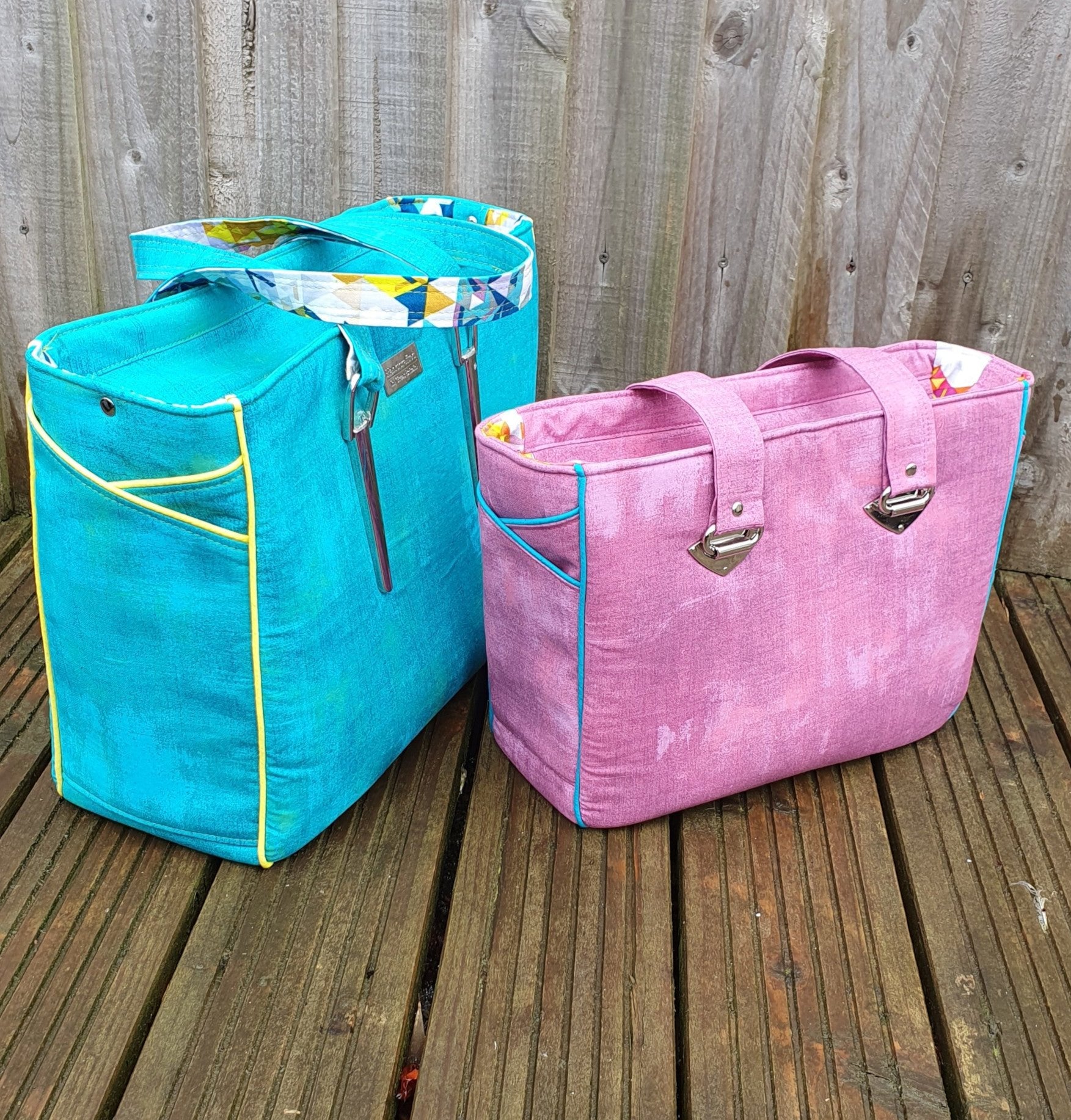 Piped Pocket Tote PDF Sewing Pattern