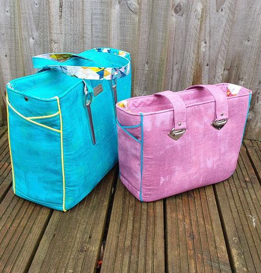 Piped Pocket Tote PDF Sewing Pattern